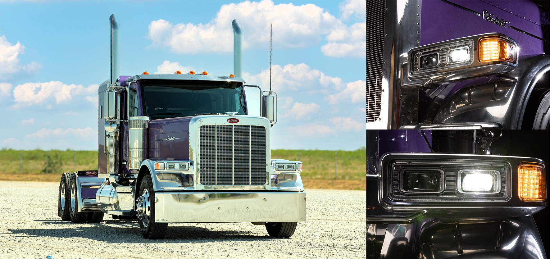 Peterbilt Introduces New LED Pod Headlights for Model 589 - Hero image