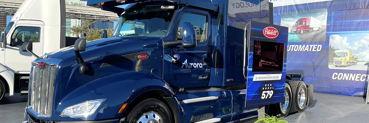 Peterbilt Showcases First Model 579 with Aurora Driver - Hero image