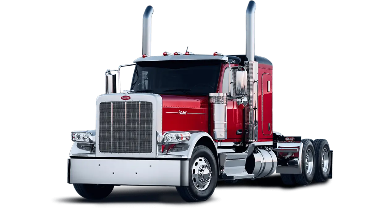 Peterbilt Model 589 Diesel On-Highway Red Truck Isolated - Feature Image